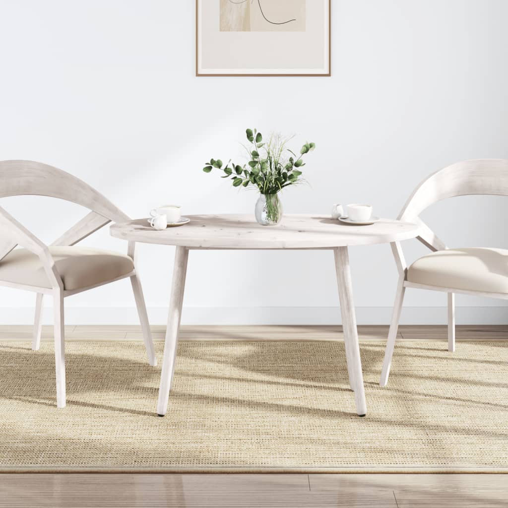 Tafelblad Ovaal 110X55X2,5 Cm Massief Grenenhout 110 x 55 x 2.5 cm Wit