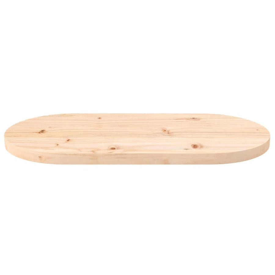 Tafelblad Ovaal 60X30X2,5 Cm Massief Grenenhout