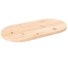 Tabletop 70x35x2.5 cm solid pine oval