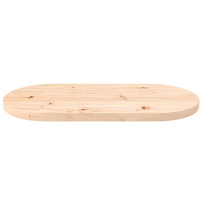 Tafelblad Ovaal 80X40X2,5 Cm Massief Grenenhout