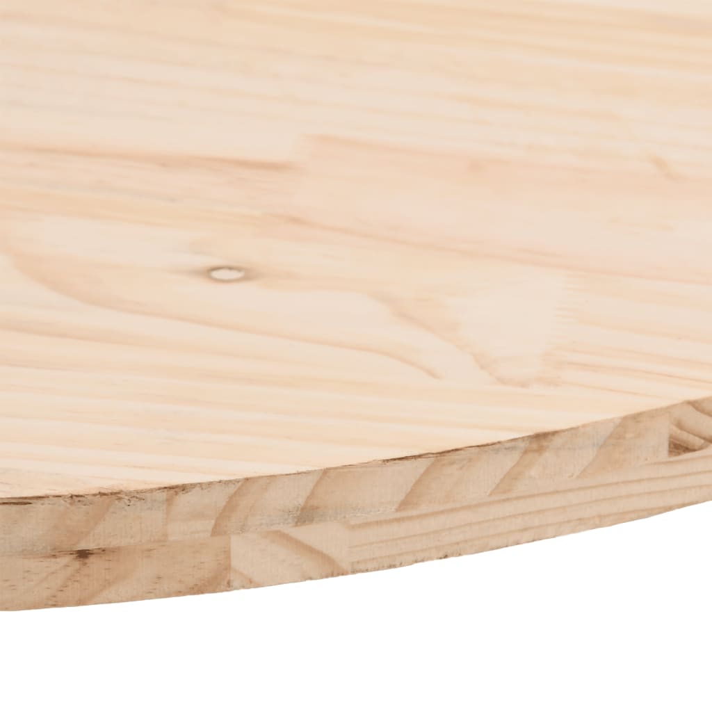 Tafelblad Ovaal 80X40X2,5 Cm Massief Grenenhout