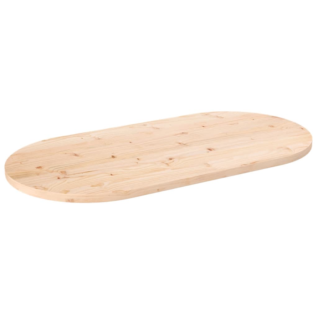 Tafelblad Ovaal 100X50X2,5 Cm Massief Grenenhout