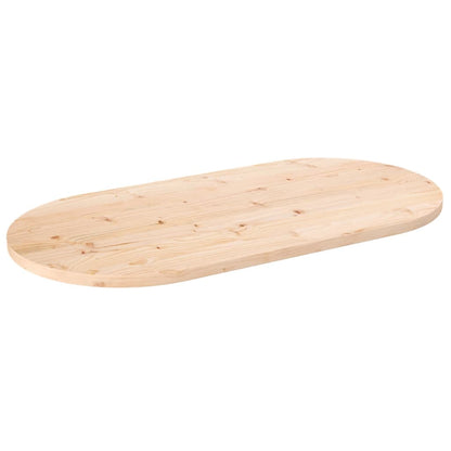 Tafelblad Ovaal 100X50X2,5 Cm Massief Grenenhout