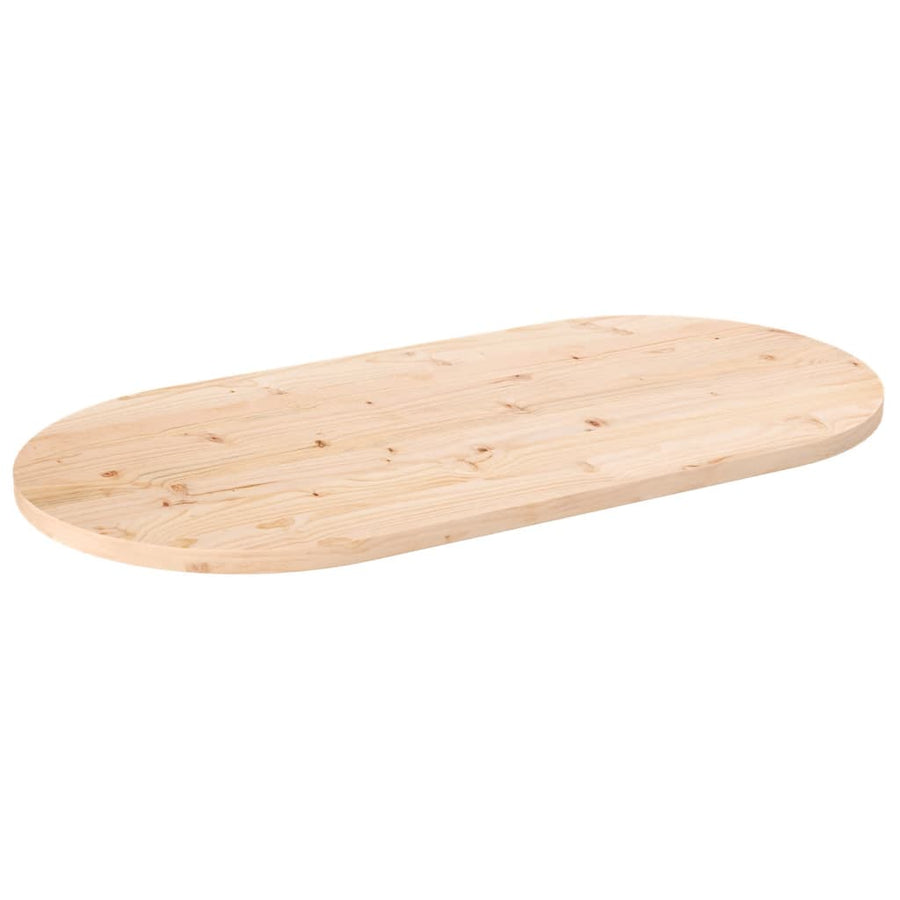 Tafelblad Ovaal 100X50X2,5 Cm Massief Grenenhout