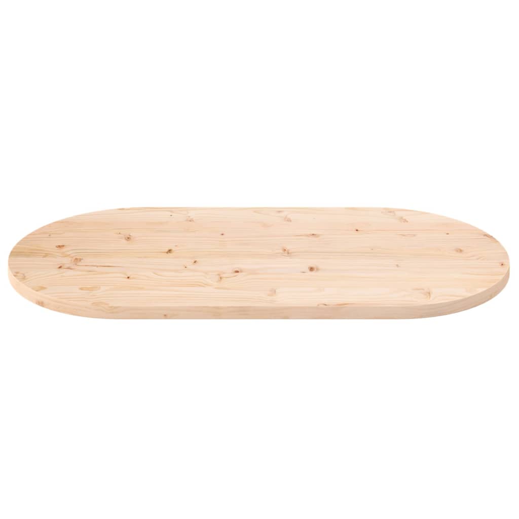 Tafelblad Ovaal 100X50X2,5 Cm Massief Grenenhout