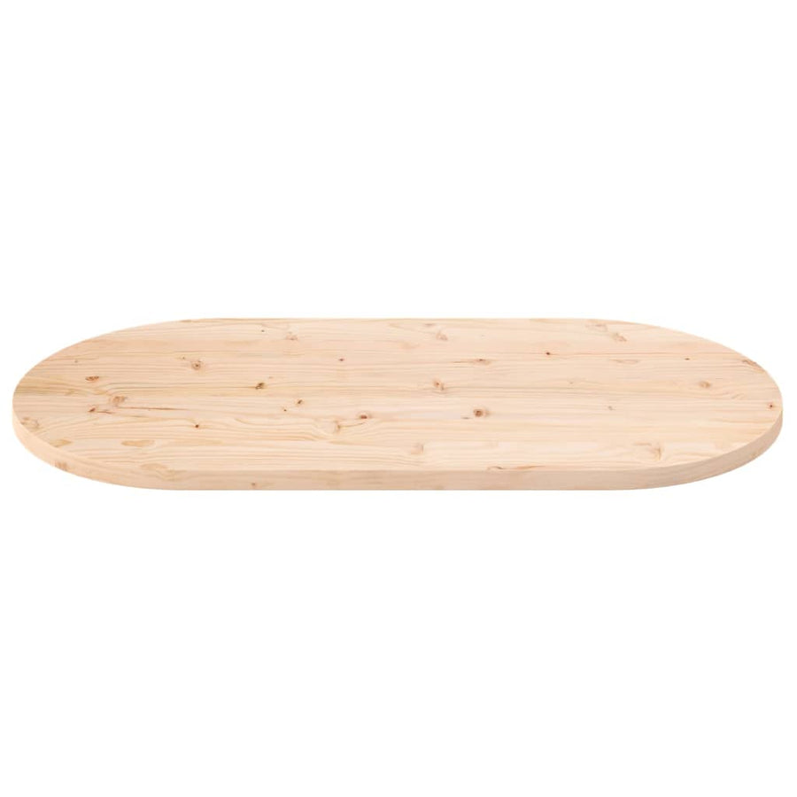 Tafelblad Ovaal 100X50X2,5 Cm Massief Grenenhout