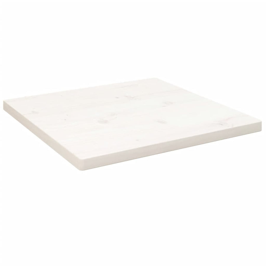 Tafelblad Vierkant 40X40X2,5 Cm Massief Grenenhout Wit