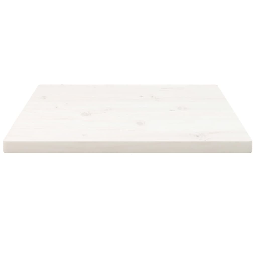 Tafelblad Vierkant 40X40X2,5 Cm Massief Grenenhout Wit