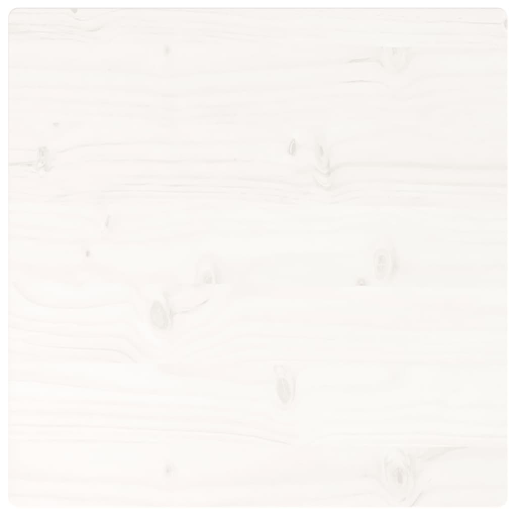 Tafelblad Vierkant 50X50X2,5 Cm Massief Grenenhout Wit