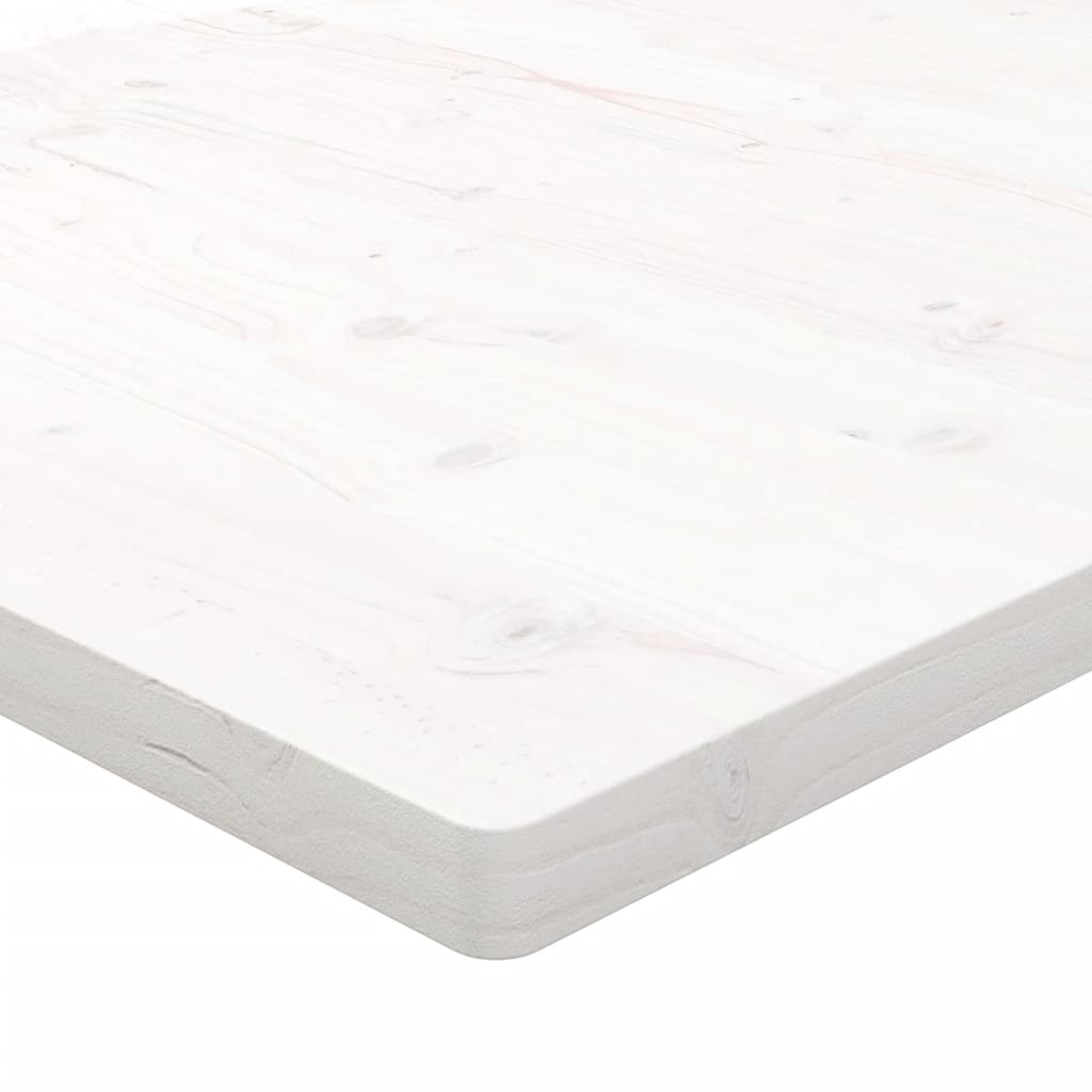 Tafelblad Vierkant 50X50X2,5 Cm Massief Grenenhout Wit