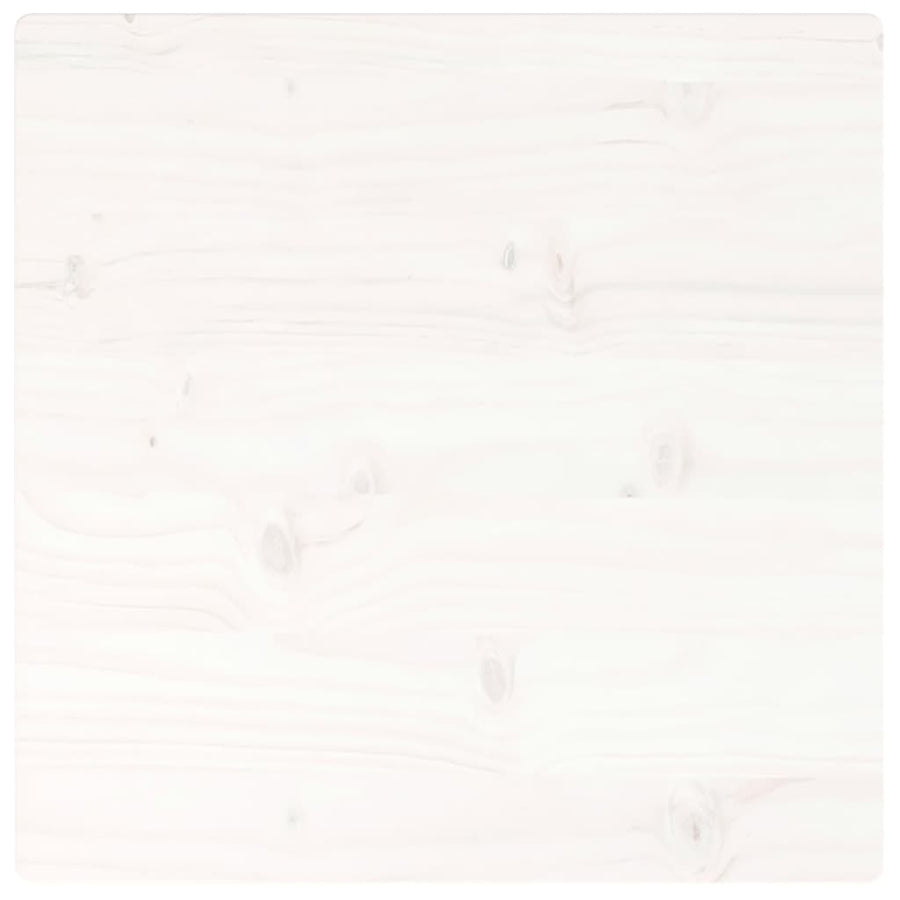 Tafelblad Vierkant 60X60X2,5 Cm Massief Grenenhout 1 60 x 60 x 2.5 cm Wit