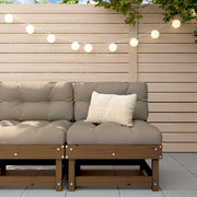 Garden Center Bench Solid Pine Honey Brown