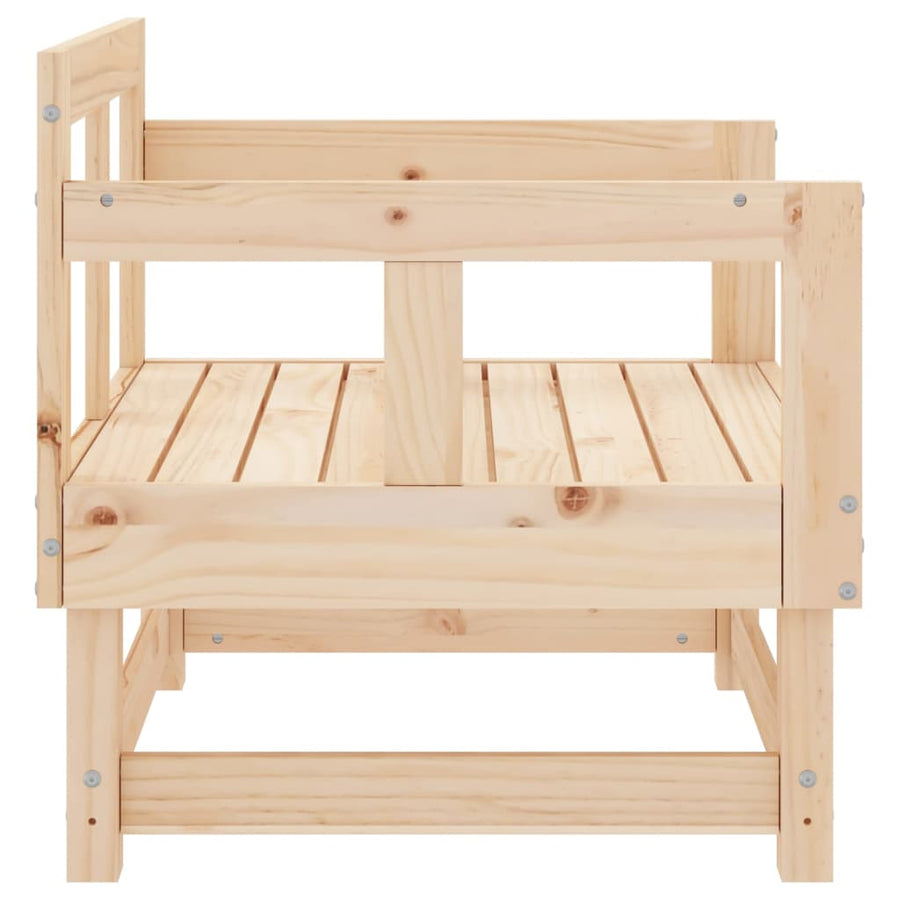 Tuinstoelen 2 St Massief Grenenhout Natuurlijk grenenhout Armstoel (2 st)