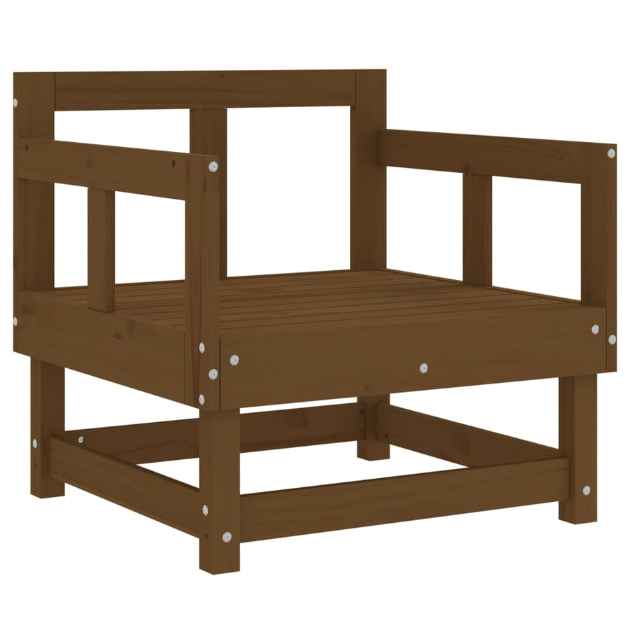 Tuinstoelen 2 St Massief Grenenhout Honingbruin Honingbruin grenenhout Armstoel (2 st)