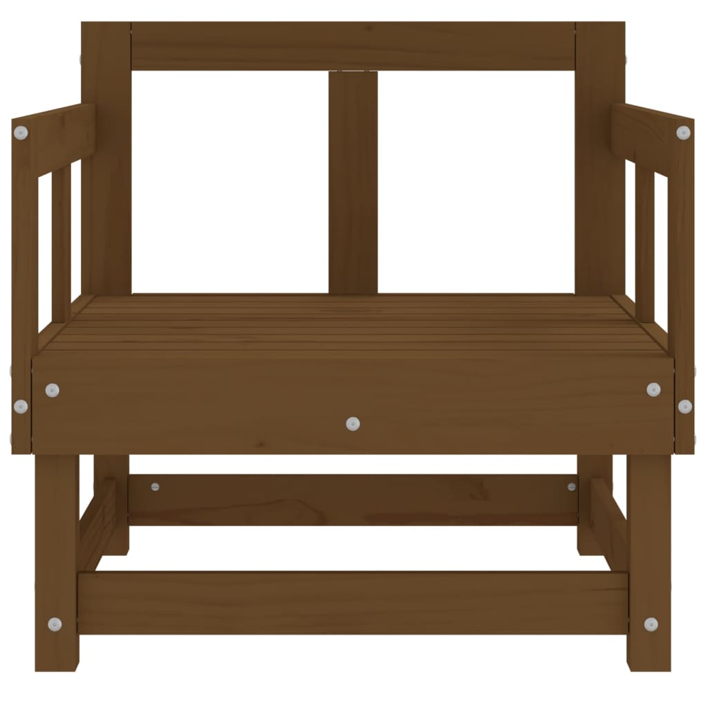 Tuinstoelen 2 St Massief Grenenhout Honingbruin Honingbruin grenenhout Armstoel (2 st)