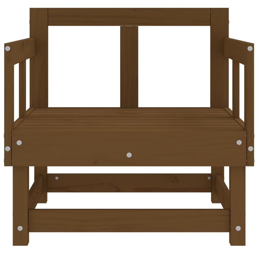 Tuinstoelen 2 St Massief Grenenhout Honingbruin Honingbruin grenenhout Armstoel (2 st)