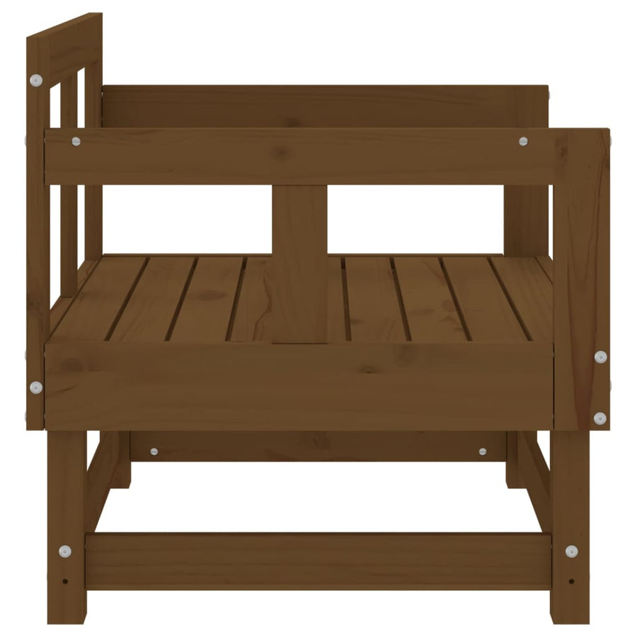 Tuinstoelen 2 St Massief Grenenhout Honingbruin Honingbruin grenenhout Armstoel (2 st)