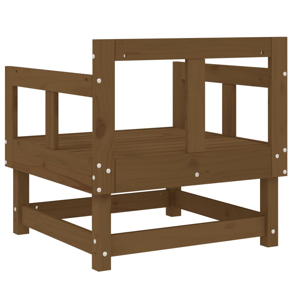 Tuinstoelen 2 St Massief Grenenhout Honingbruin Honingbruin grenenhout Armstoel (2 st)