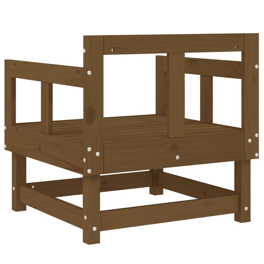 Tuinstoelen 2 St Massief Grenenhout Honingbruin Honingbruin grenenhout Armstoel (2 st)