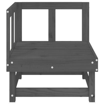 Tuinhoekbanken 2 St Massief Grenenhout Grijs Grijs grenenhout Hoekbank (2 st)