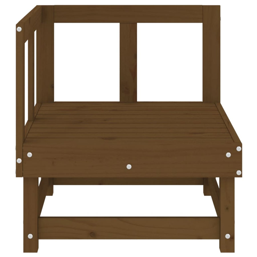 Tuinhoekbanken 2 st massief grenenhout honingbruin Honingbruin grenenhout Hoekbank (2 st)