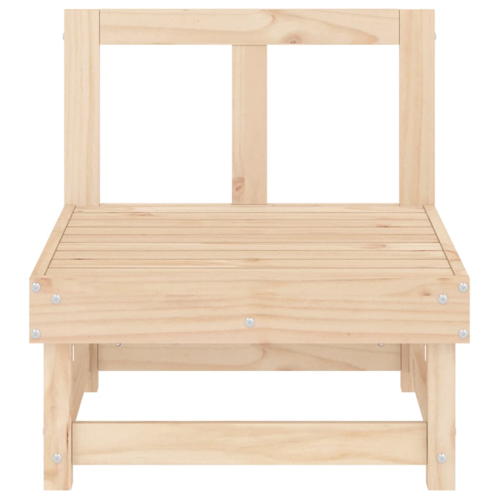 Tuinmiddenbanken 2 St Massief Grenenhout Natuurlijk grenenhout Middenbank (2 st)