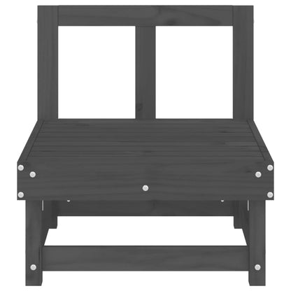 Tuinmiddenbanken 2 St Massief Grenenhout Grijs Grijs grenenhout Middenbank (2 st)