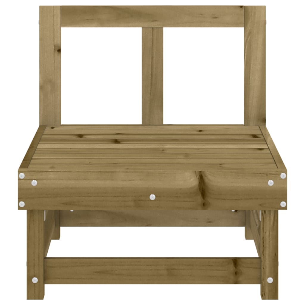 Tuinmiddenbanken 2 St Geïmpregneerd Grenenhout Naturel geïmpregneerd Middenbank (2 st)