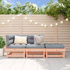 Loungeset massief douglashout 3-delig
