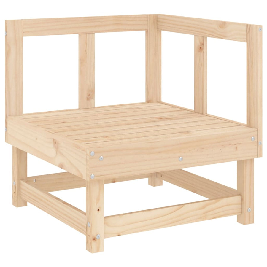 3-Delige Loungeset Massief Grenenhout Natuurlijk grenenhout 2x corner +middle