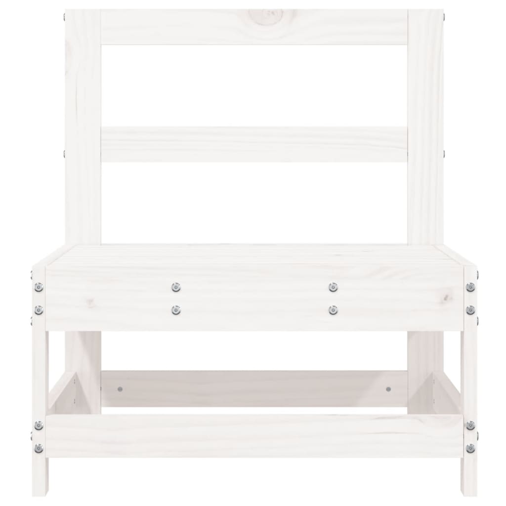 Tuin Massief Grenenhout Wit Wit grenenhout Middenbank