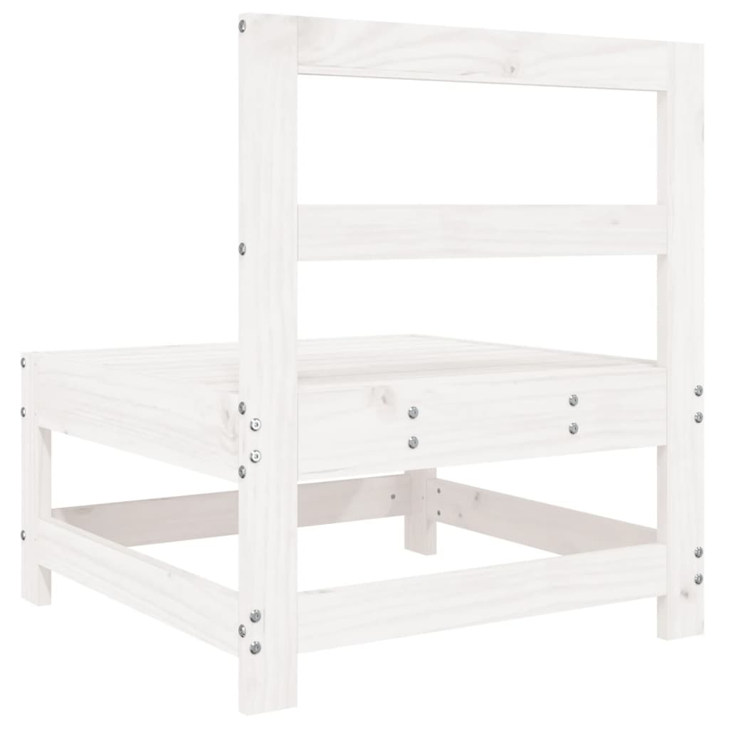 Tuin Massief Grenenhout Wit Wit grenenhout Middenbank