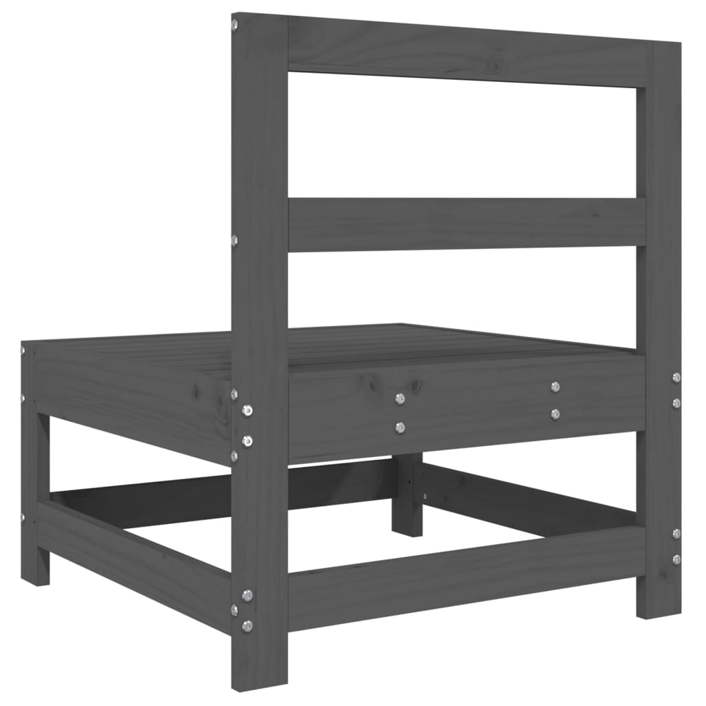 Tuin Massief Grenenhout Grijs Grijs grenenhout Middenbank