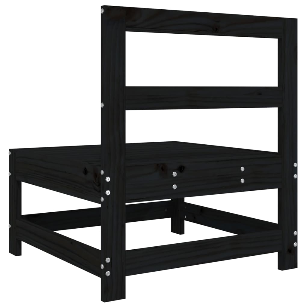 Tuin Massief Grenenhout Zwart Zwart grenenhout Middenbank