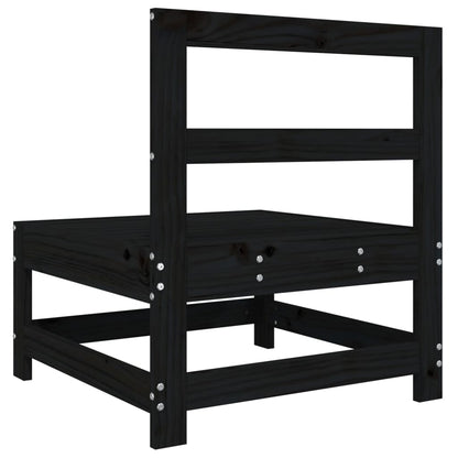 Tuin Massief Grenenhout Zwart Zwart grenenhout Middenbank