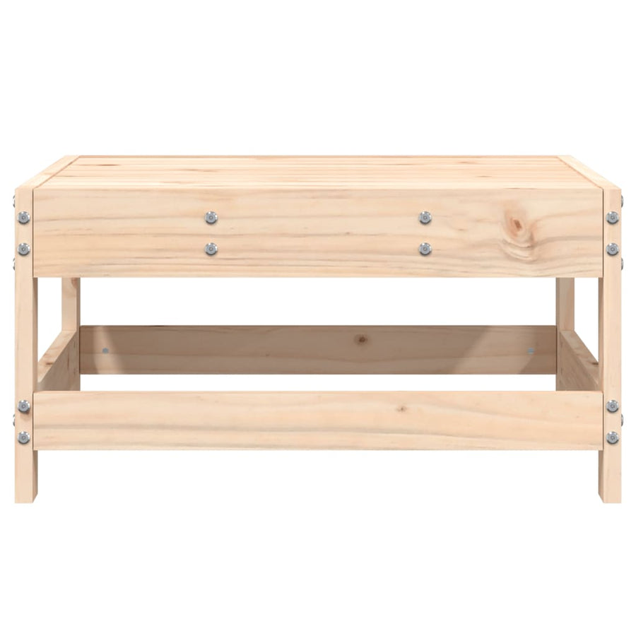 Tuinvoetenbank Massief Grenenhout Natuurlijk grenenhout footstool