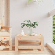 Garden footstool solid pine wood