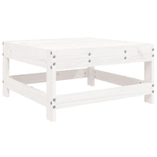 Tuinvoetenbank Massief Grenenhout Wit Wit grenenhout footstool