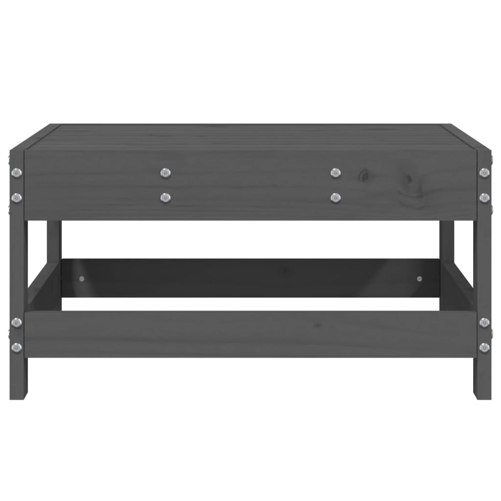 Tuinvoetenbank Massief Grenenhout Grijs Grijs grenenhout footstool