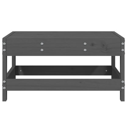 Tuinvoetenbank Massief Grenenhout Grijs Grijs grenenhout footstool