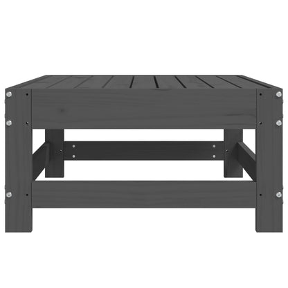 Tuinvoetenbank Massief Grenenhout Grijs Grijs grenenhout footstool