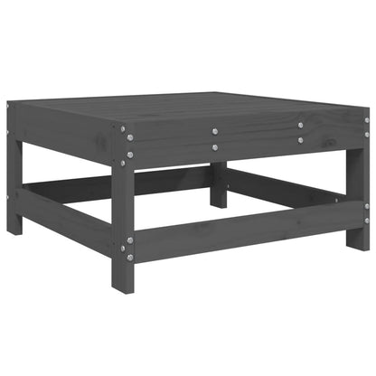 Tuinvoetenbank Massief Grenenhout Grijs Grijs grenenhout footstool