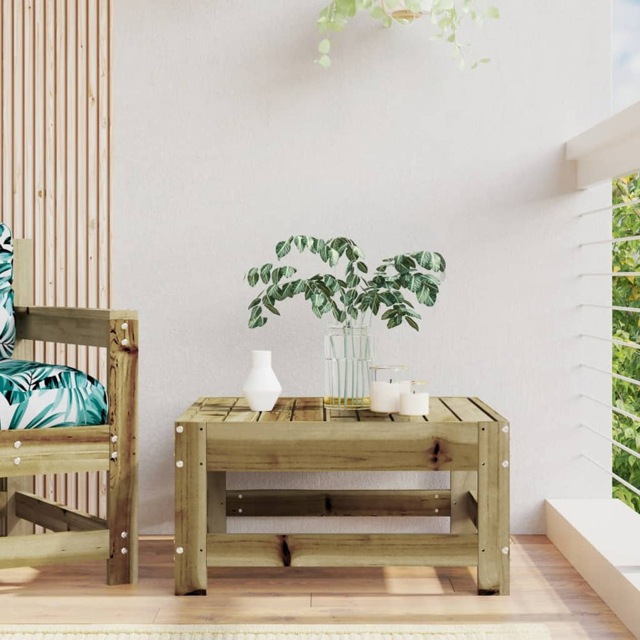 Tuinvoetenbank Geïmpregneerd Grenenhout Naturel geïmpregneerd footstool