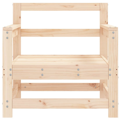 Tuinstoelen 2 St Massief Grenenhout Natuurlijk grenenhout Fauteuil