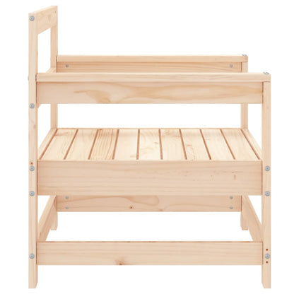 Tuinstoelen 2 St Massief Grenenhout Natuurlijk grenenhout Fauteuil