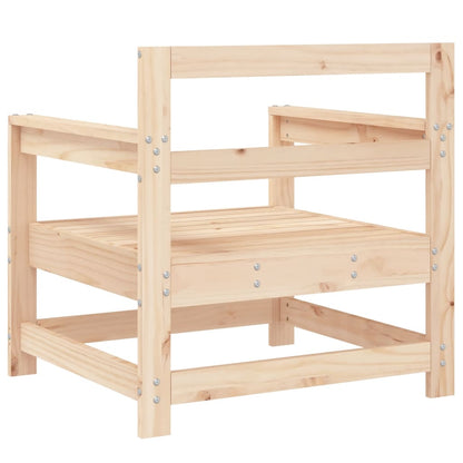Tuinstoelen 2 St Massief Grenenhout Natuurlijk grenenhout Fauteuil