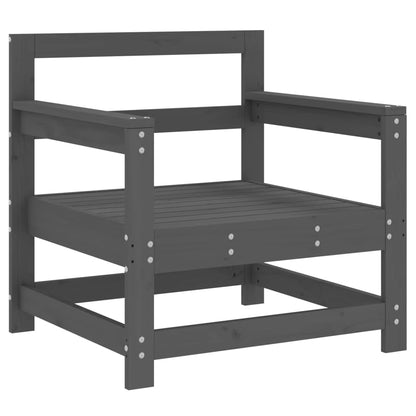 Tuinstoelen 2 St Massief Grenenhout Grijs Grijs grenenhout Fauteuil