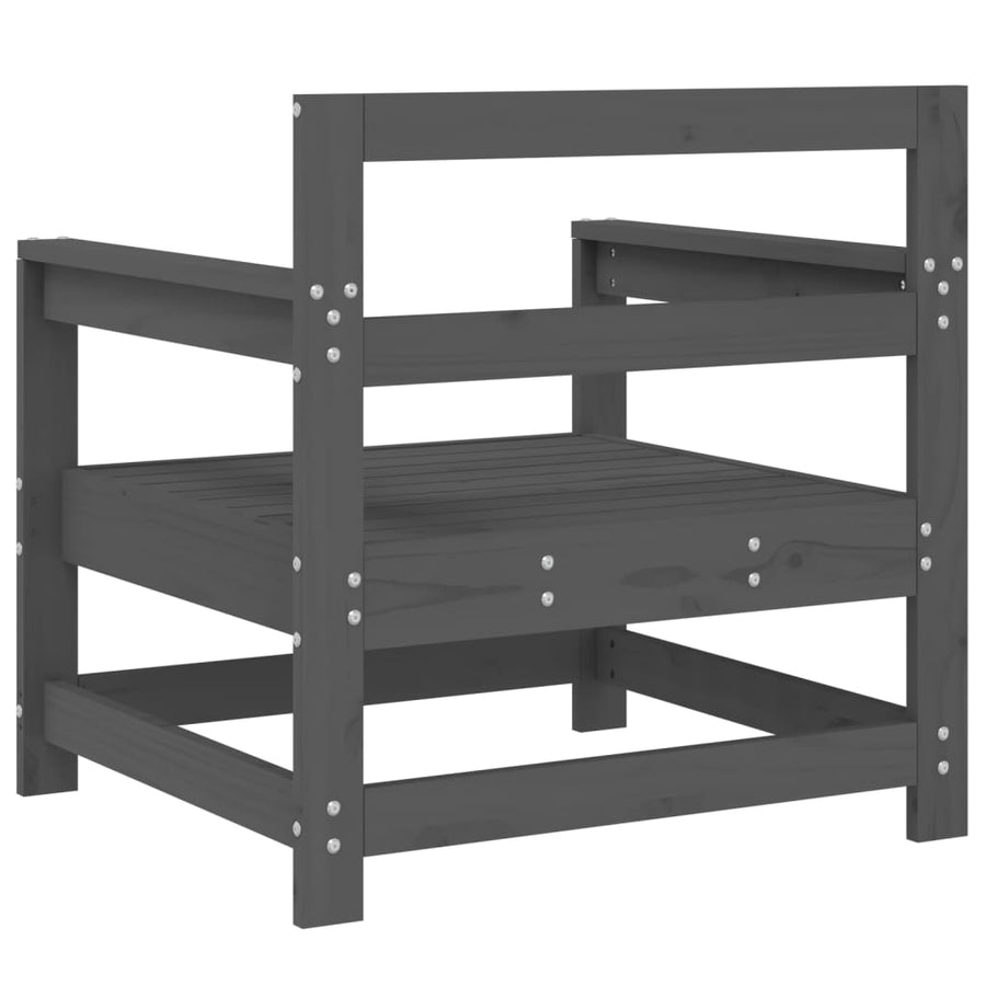 Tuinstoelen 2 St Massief Grenenhout Grijs Grijs grenenhout Fauteuil