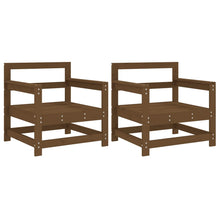 Tuinstoelen 2 st massief grenenhout honingbruin 1 Honingbruin grenenhout