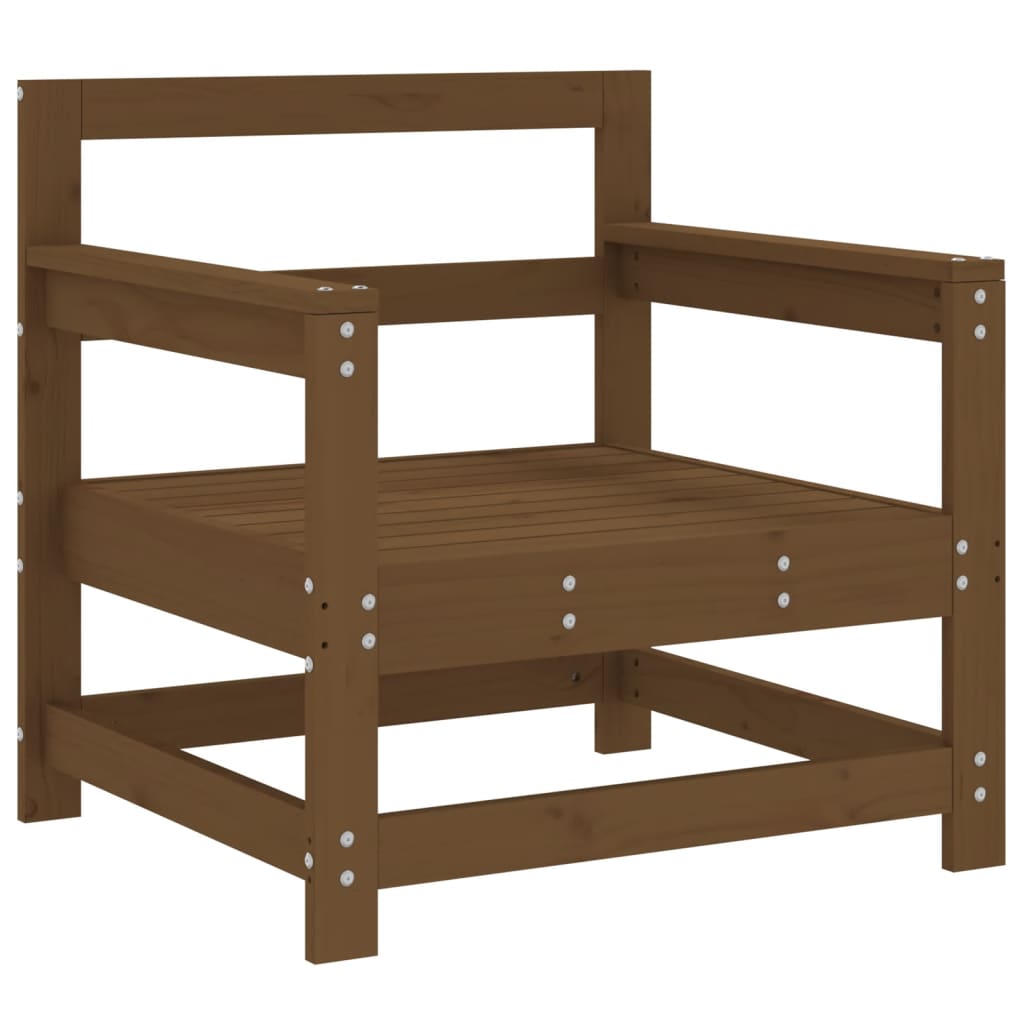 Tuinstoelen 2 st massief grenenhout honingbruin 1 Honingbruin grenenhout